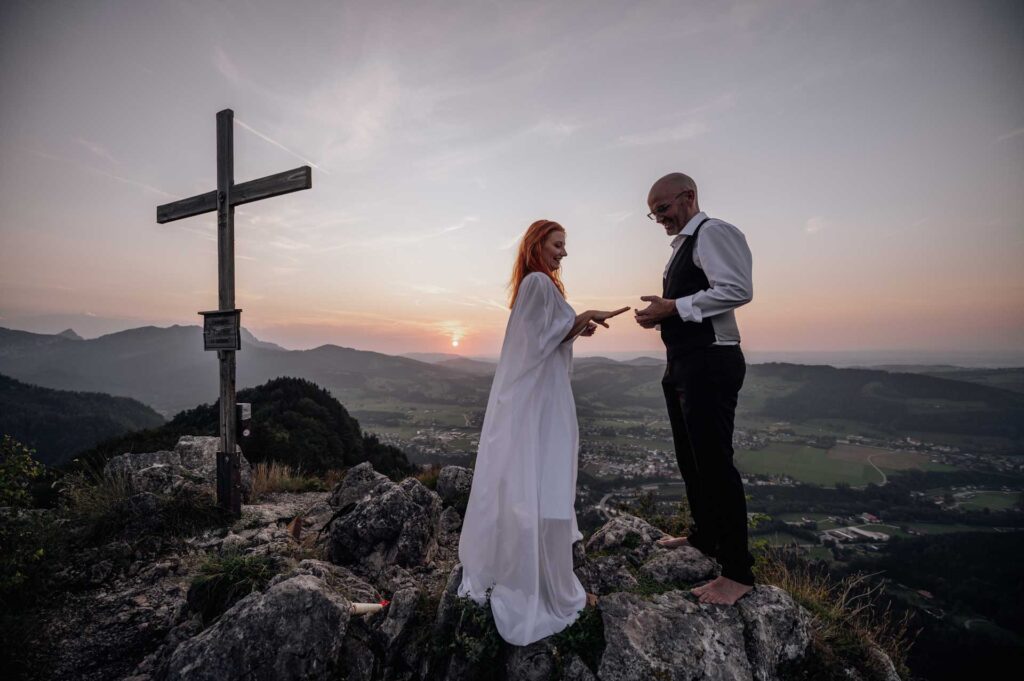 Eheversprechen am Berg