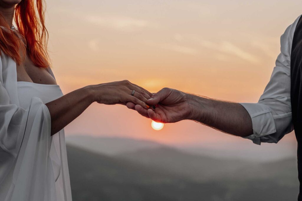 Heiraten zu zweit am Berg