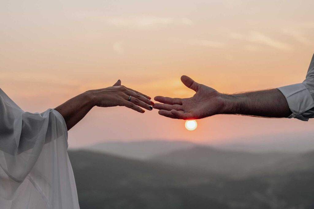 Heiraten zu zweit am Berg