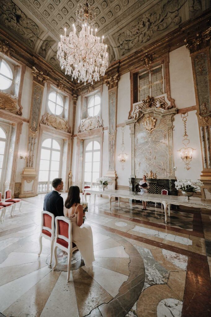 Heiraten zu zweit im Schloss Mirabell