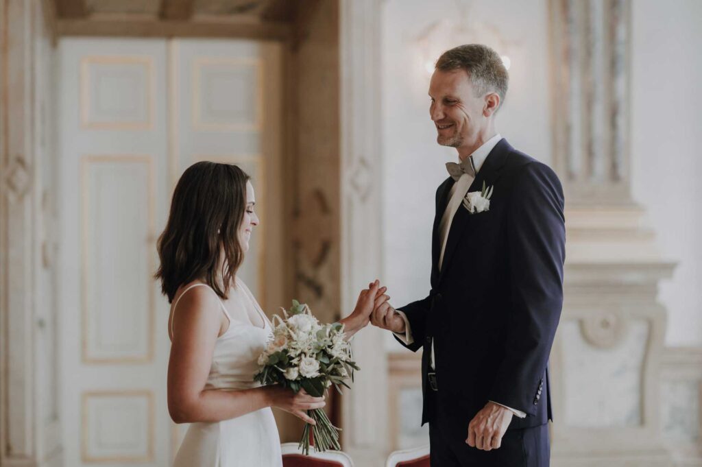 Heiraten zu zweit im Schloss Mirabell