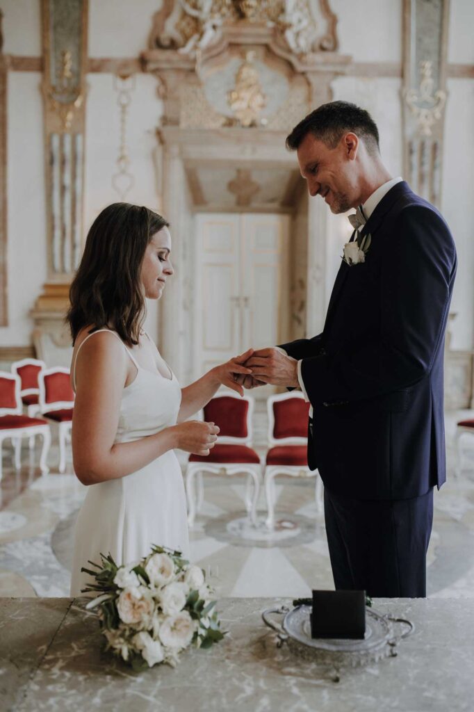 Heiraten zu zweit im Schloss Mirabell