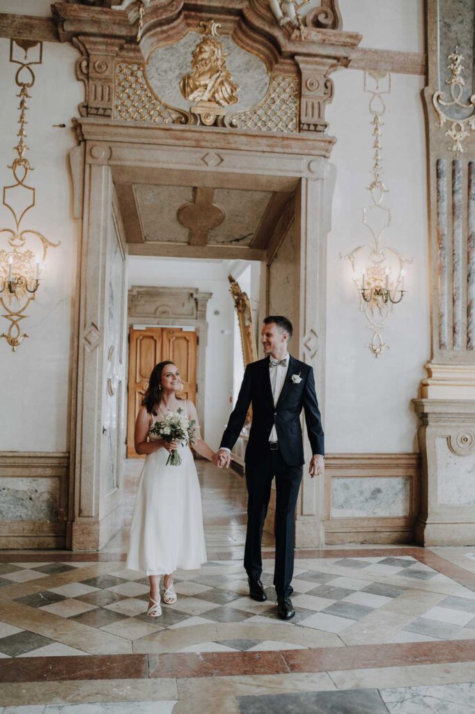 Heiraten zu zweit im Schloss Mirabell