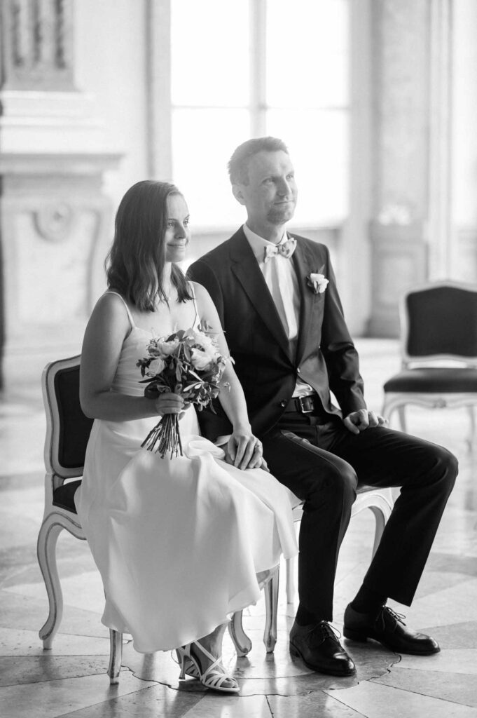 Hochzeit zu zweit im Schloss Mirabell