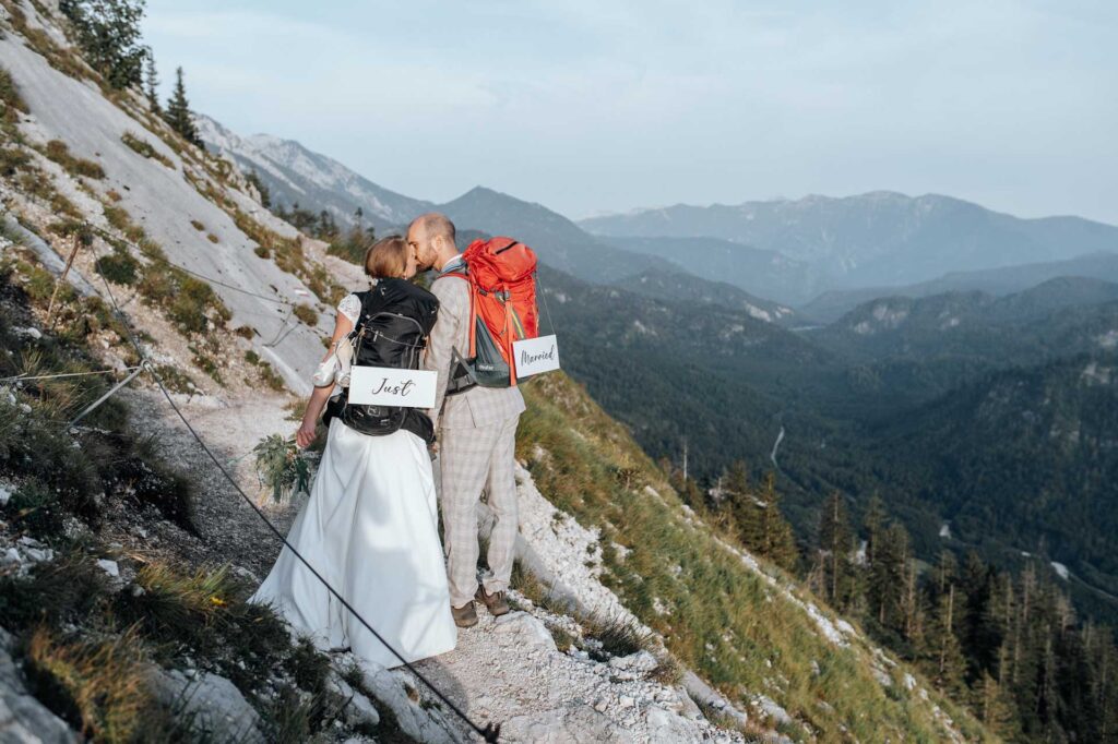 Afterwedding Shooting am Berg in Österreich