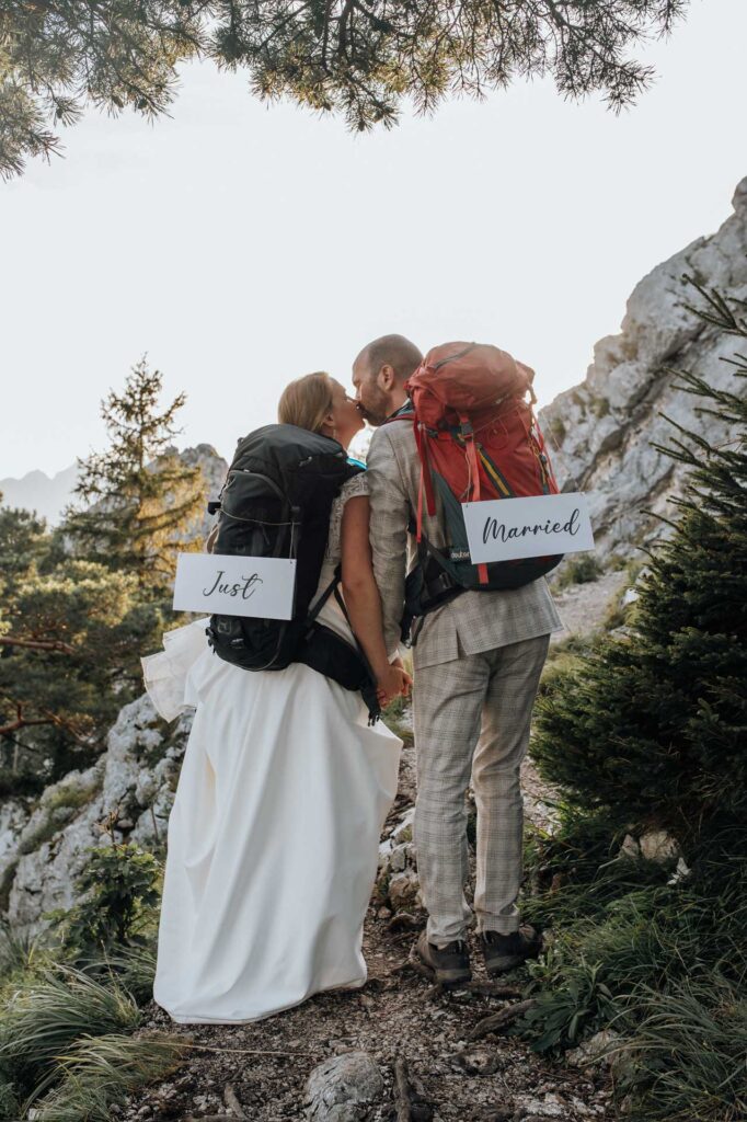 Afterwedding Shooting am Berg in Österreich