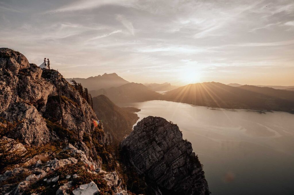 Afterwedding Shooting am Berg in Österreich