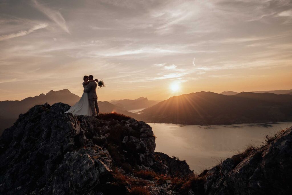 Afterwedding Shooting am Berg in Österreich