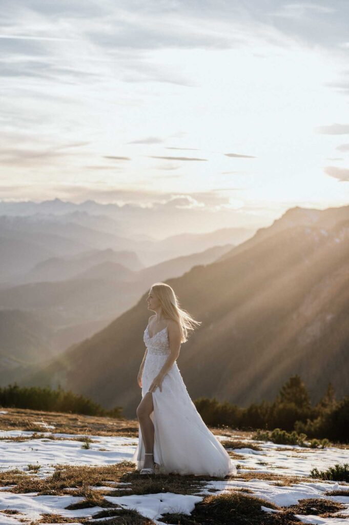 Afterwedding Shooting in den Bergen