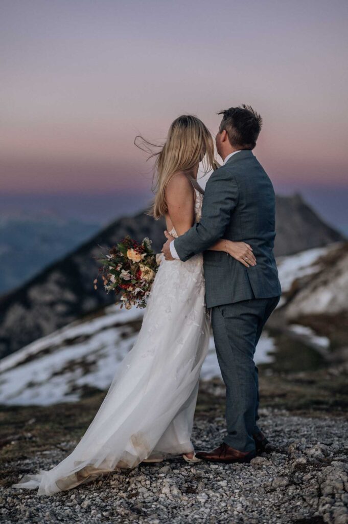 Hochzeitsfotos am Berg