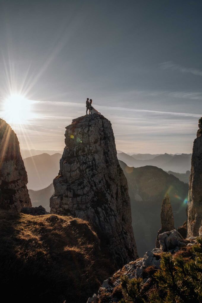 Hochzeitsfotos am Berg in Altaussee