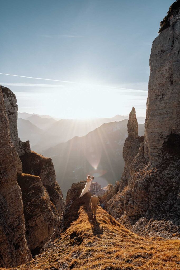 Hochzeitsfotos am Berg in Altaussee