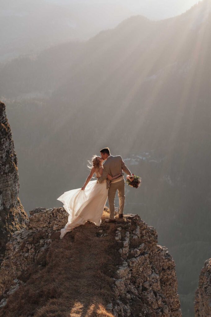 Afterwedding Fotos am Berg in Altaussee