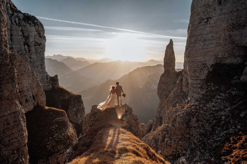 Afterwedding Fotos am Berg in Altaussee