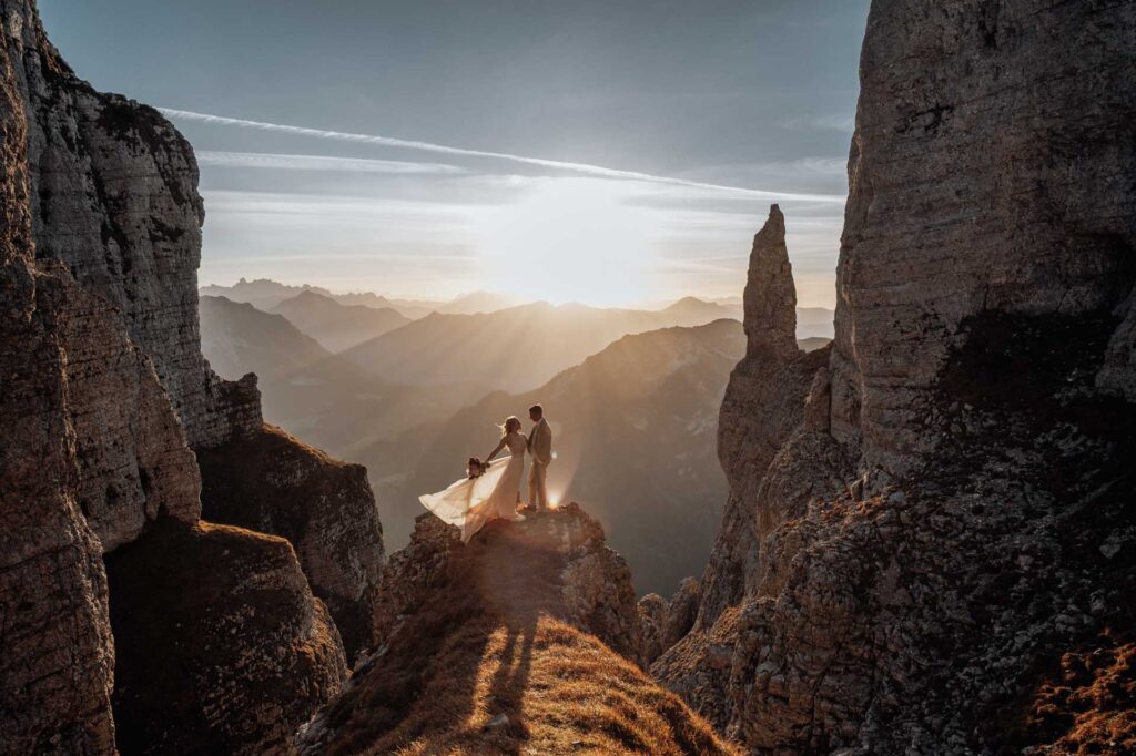 Afterwedding Fotos am Berg in Altaussee