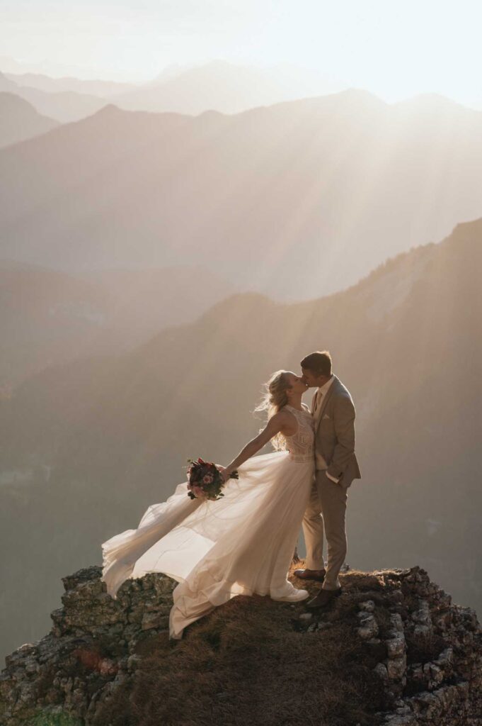 Afterwedding Fotos am Berg in Altaussee