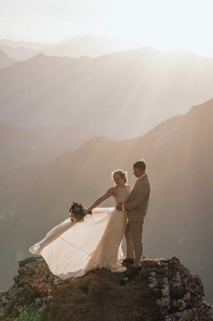 Afterwedding Fotos am Berg in Altaussee
