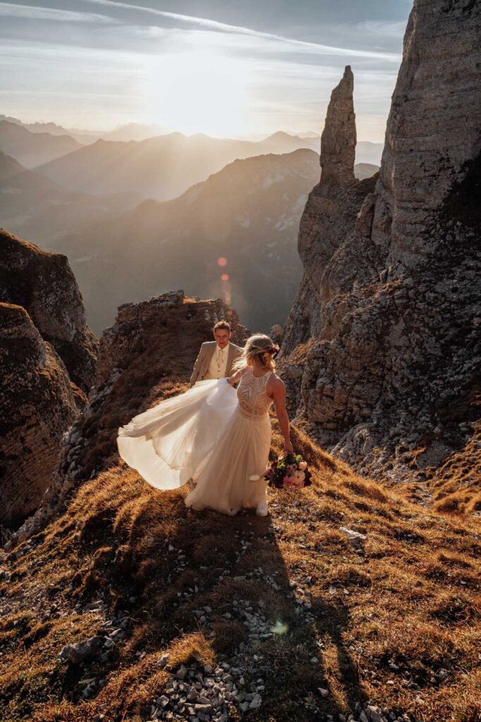Afterwedding Fotos am Berg in Altaussee