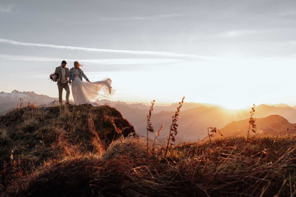 Afterwedding Fotos am Berg in Altaussee