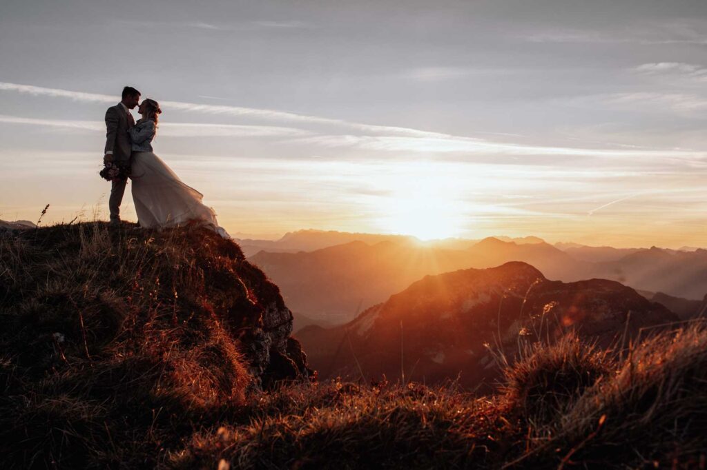 Afterwedding Fotos am Berg in Altaussee