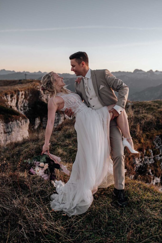 Afterwedding Shooting am Berg in Altaussee