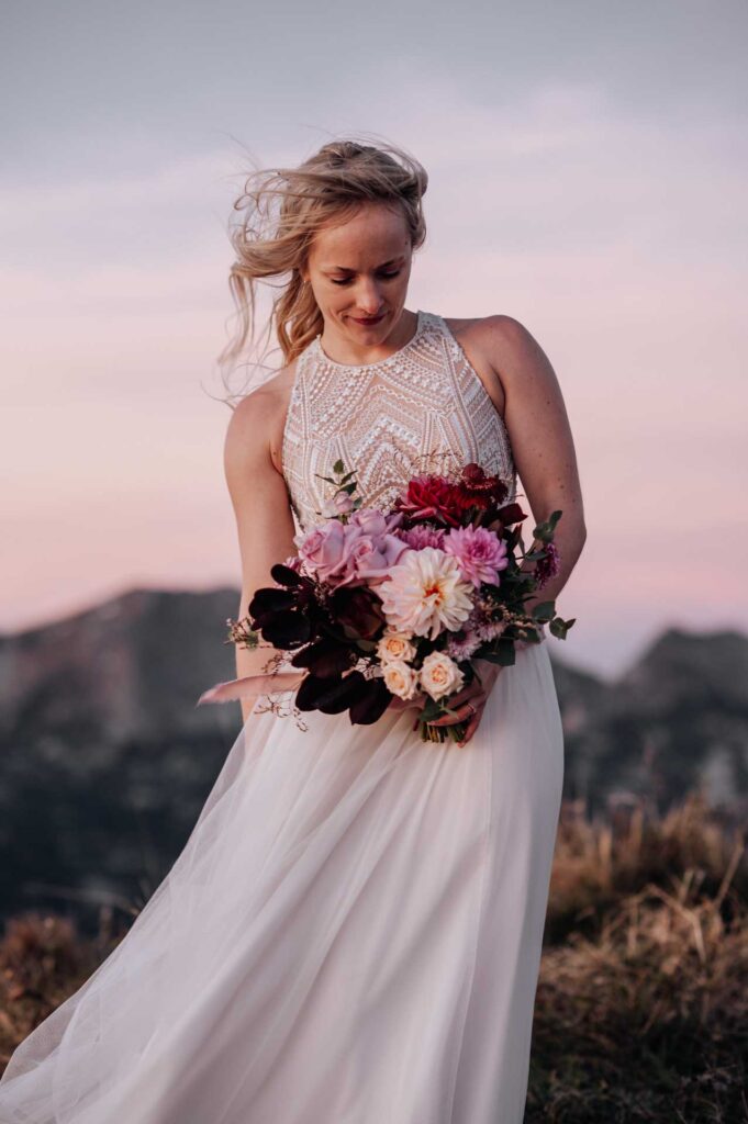 Afterwedding Shooting am Berg in Altaussee