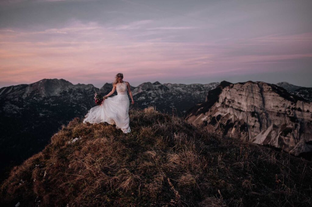 Afterwedding Shooting am Berg in Altaussee