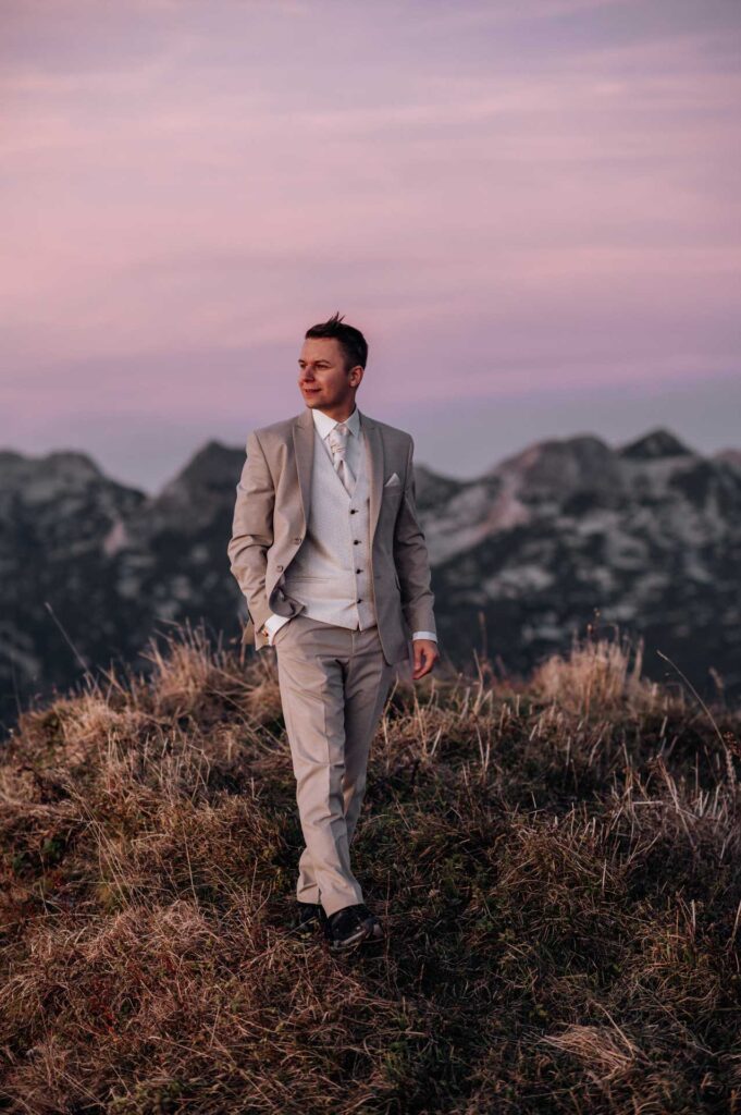 Afterwedding Shooting am Berg in Altaussee