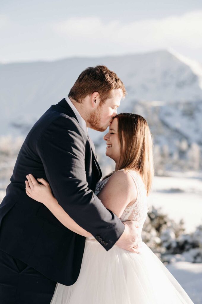 Winterhochzeit am Berg