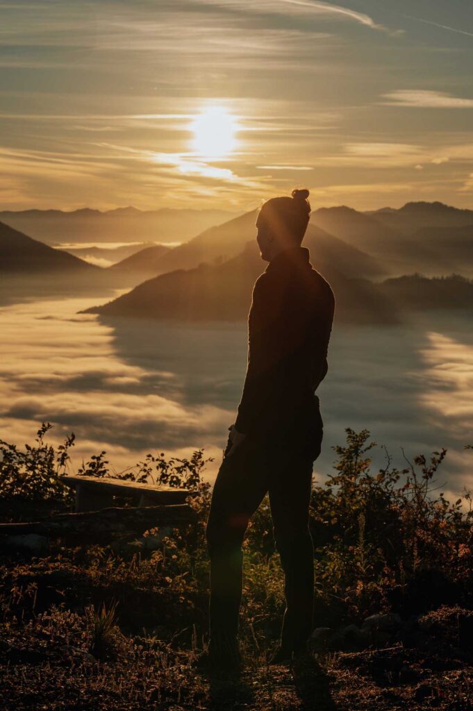 Pärchenfotos am Berg in Österreich