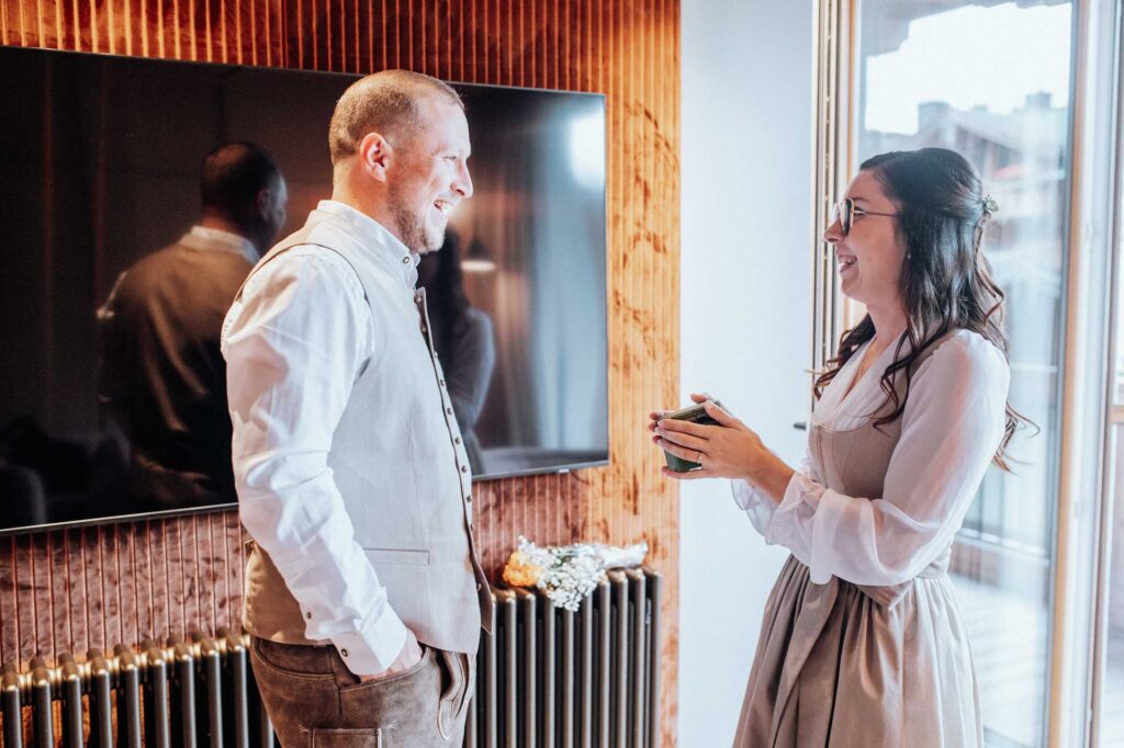 Heiraten zu zweit am Berg