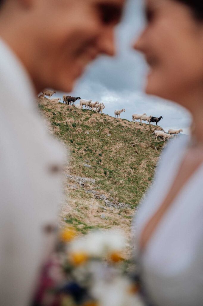 Heiraten zu zweit am Berg
